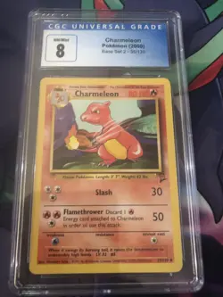 2000 Pokemon Base Set 2 Charmeleon CGC Mint 8 35/130 - Image 1