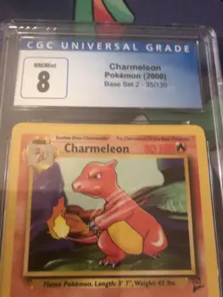 2000 Pokemon Base Set 2 Charmeleon CGC Mint 8 35/130 - Image 2