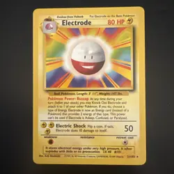Pokemon - Electrode 21/102 - Base Set - Vintage WOTC 1999 - RARE - LP - Image 1