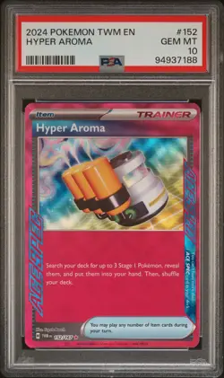2024 Pokemon Twm En-Twilight Masquerade #152 Hyper Aroma PSA 10 - Image 1