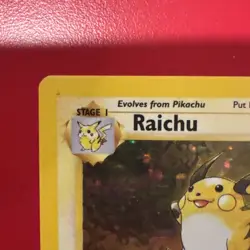1999 Pokemon Fossil Raichu 14/62 Holo Vintage Near Mint - Image 2