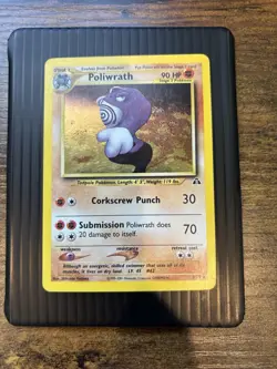 Pokemon TCG Poliwrath 9/75 Neo Discovery Holo Rare - MP/HP - Image 2