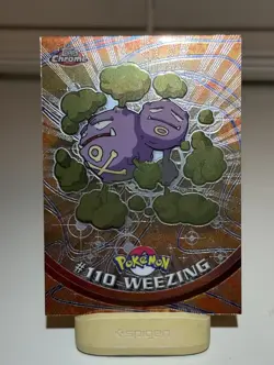 Pokemon Topps Chrome Series 2 Weezing #110 NM - Image 1