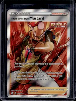 2021 Pokemon SWSH Battle Styles Single Strike Style Mustard #163/163 - Image 1