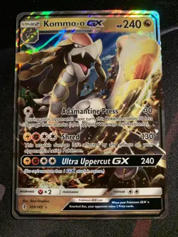 Kommo-o GX - 100/145 - Ultra Rare NM, English Pokemon Sun & Moon Guardians Risin - Image 1