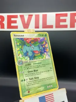 Venusaur 28/100 Non-Holo Rare Ex Crystal Guardians Pokemon TCG creased - HP - Image 5