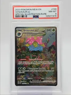 VENUSAUR EX 2023 POKEMON 151 SPECIAL ILLUSTRATION RARE S 198/165 PSA 8 Q0004 - Image 1