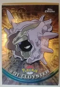 2000 Pokemon Topps Chrome #91 Cloyster 2nd Series TV TCG CCG NM - Image 1