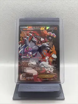 2015 Pokemon XY Double Crisis #15 Team Magma’s GROUDON EX Full Art Ultra Rare - Image 1