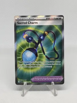 2025 Pokemon Phantasmal Flames Sacred Charm Full Art 122/094 FA - Image 1