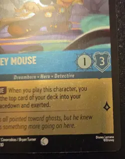 Mickey Mouse - Detective 160/204 Cold Foil Common Whispers In The Well Lorcana - Image 5