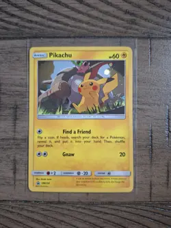 Pokemon Pikachu SM234 Cosmos Foil Black Star Promo Holo - Sun and Moon NEAR MINT - Image 1