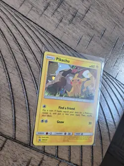 Pokemon Pikachu SM234 Cosmos Foil Black Star Promo Holo - Sun and Moon NEAR MINT - Image 2