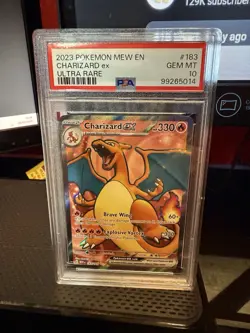 Charizard EX 183/165 Scarlet & Violet 151 Pokemon TCG PSA 10 English - Image 1