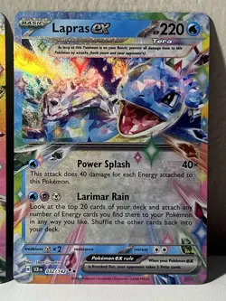 Pokemon TCG - Stellar Crown 2 Card Lot Lapras And Galvantula EX - Image 3