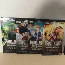 4 New Dragonball Super Card Game Fusion World Rivals Clash Packs - 48 Total Card - Image 1