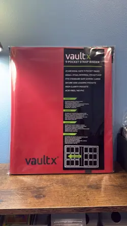 Vault X 9-Pocket Strap Binder Red 360 Card Album - Image 1