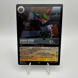 Disney Lorcana Robin Hood 190/204 Legendary Champion of Sherwood Cold Foil Card - Image 1