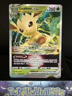 Pokemon Card Leafeon VSTAR SWSH195 Standard Size Black Star Promo Near Mint - Image 1