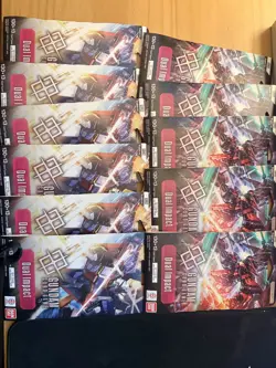GUNDAM CARD GAME Dual Impact Sleeved Booster Packs Lot of 11 Sealed GD02 English - Image 1