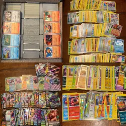 Pokemon TCG Bulk Card Lot 6,500+ C/UC, Rare, Holo, Reverse Holo, EX, V, VMAX - Image 1