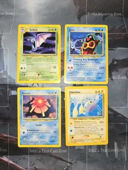 Golbat, Jynx, Staryu, Chinchou Neo Revelation 4-Card Lot Pokemon LP - Image 2