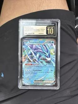 CGC Pristine 10 Suicune ex 010/034 Pokemon TCG Classic Holo Legendary Card - Image 4