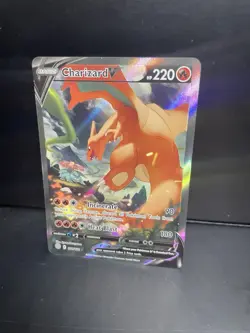 Charizard v Alternate Full Art Holo Card 154/172 Swsh09 Brilliant Stars - Image 2