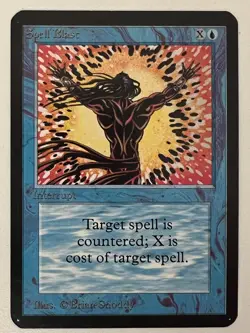 Magic the Gathering MTG Alpha Spell Blast NM (Beta Bob) - Image 1