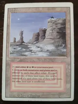 MTG Plateau Revised Edition - See picts for condition - Image 1