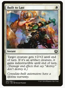 Built to Last | MTG KLD | EDH White Combat Trick Indestructible Artifact | LP - Image 1