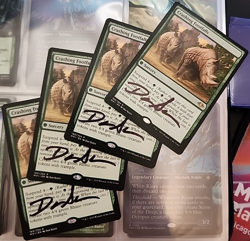 MTG Magic 4 x Crashing Footfalls x 4 - MH1 - Artist Signed - Image 1