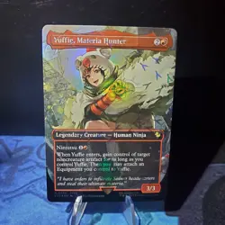 MTG -Yuffie, Materia Hunter 470 (Borderless) (Chocobo Track Foil) Final Fantasy - Image 1