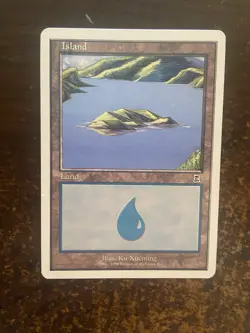 1999 Mtg English LP Portal Three Kingdoms ISLAND No Sky P3k - Image 1