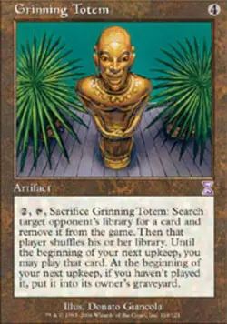Slightly Played, English - 1 x MTG Grinning Totem - Foil Timeshifted - Image 1