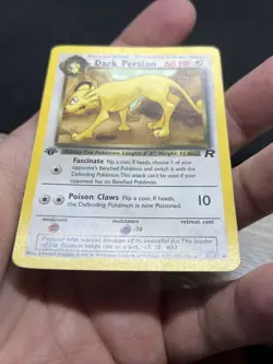 Pokemon DARK PERSIAN - 42/82 - 1st Edition Team Rocket- MP - Image 2