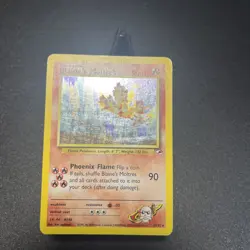 Pokemon TCG Blaine's Moltres Gym Heroes 1/132 Holo Unlimited Holo Rare WOTC 1999 - Image 3