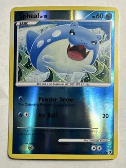 Spheal 82/111 Rising Rivals Reverse Holo Rare Pokemon TCG 2009 - Image 1