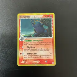 Pokemon TCG Heracross Delta Species 3/101 EX Dragon Frontiers Holo Rare 2006 - Image 1
