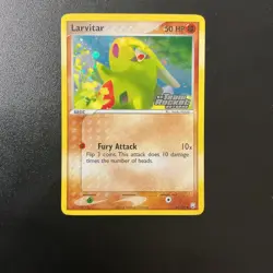 Pokemon TCG Larvitar 62/109 EX Team Rocket Returns Reverse Holo Common Nintendo - Image 1