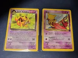 Abra 49/82 and Dark Kadabra 39/82 - 2000 Team Rocket Set - NM - Pokemon TCG - Image 1