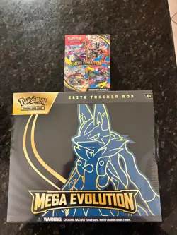 Pokemon MEGA EVOLUTION ETB & Booster Bundle Factory SEALED New other small tear - Image 1