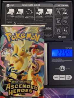 VERY HEAVY! 22.54g Pokemon TCG Ascended Heroes Booster Pack (SEALED) GOD PACKU! - Image 1