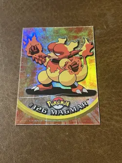 Topps Pokemon TV Animation Edition Series 3 Rainbow Foil #126 Magmar dmg - Image 2