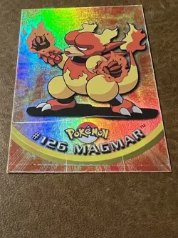 Topps Pokemon TV Animation Edition Series 3 Rainbow Foil #126 Magmar dmg - Image 3