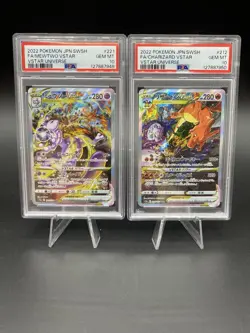 PSA 10 SEQUENTIAL SET Charizard 212/172 Mewtwo 221 SAR VSTAR Universe Pokemon - Image 1