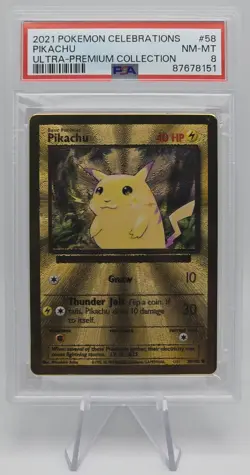 Pokemon CHARIZARD #4 & PIKACHU #58 | Celebrations UPC GOLD | PSA 9-8 SEQUENTIAL! - Image 4