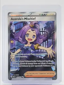 ACEROLA'S MISCHIEFS 2025 POKEMON MEGA EVOLUTION ULTRA RARE 165/132 Q4385 - Image 1
