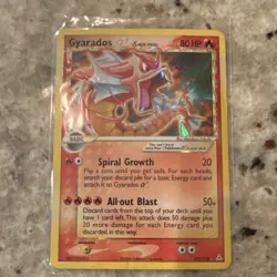 Pokemon Gyarados Star Delta Species Holo Ultra Rare 102/110 Holon Phantoms 2006 - Image 1