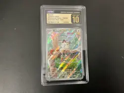 2025 Pokemon Meowth Phantasmal Flames 106/094 IR CGC PRISTINE 10 - Image 1